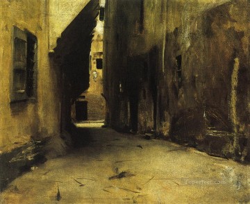 古典的なヴェネツィア Painting - ヴェニスの街路2 風景 ジョン・シンガー・サージェント ヴェニス